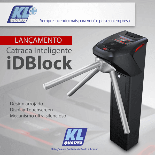 Mais Tecnologia no Mercado de Controle de ACESSO: CATRACA IDBLOCK